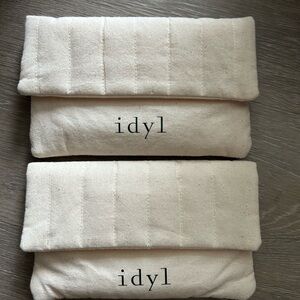 Idyl Cream Quilted Pouches